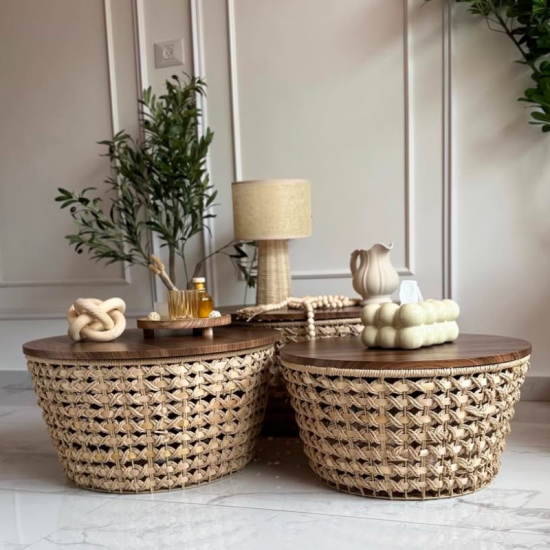 Wooden Table Set 3 pieces